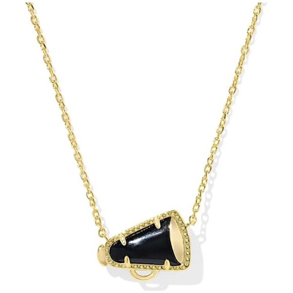 Kendra Scott Jewelry - Kendra Scott NEW necklace - Cheer Megaphone in Black Agate